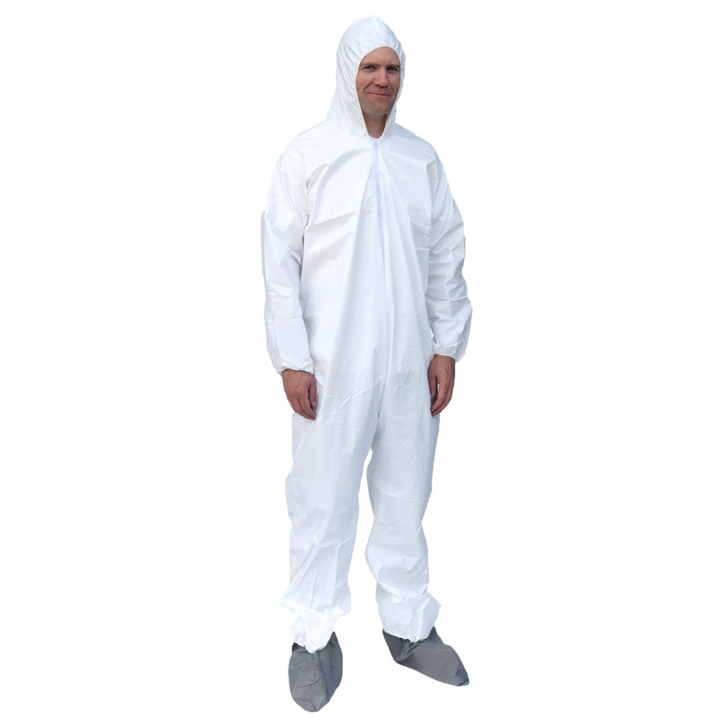 Disposable White Economy SBP Coverall Hood and Boot Size 3X Lot of 25 S5203 
